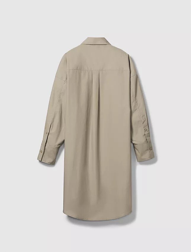 Μίνι φόρεμα πουκάμισο από ποπλίν Μίνι φόρεμα πουκάμισο από ποπλίν