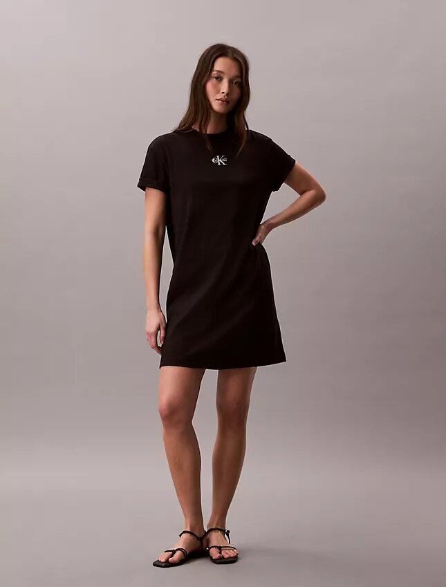 Μίνι φορέμα T-shirt Monologo Μίνι φορέμα T-shirt Monologo