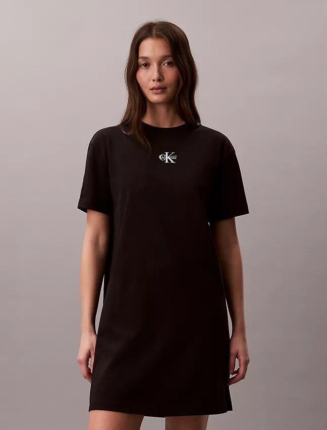Μίνι φορέμα T-shirt Monologo Μίνι φορέμα T-shirt Monologo