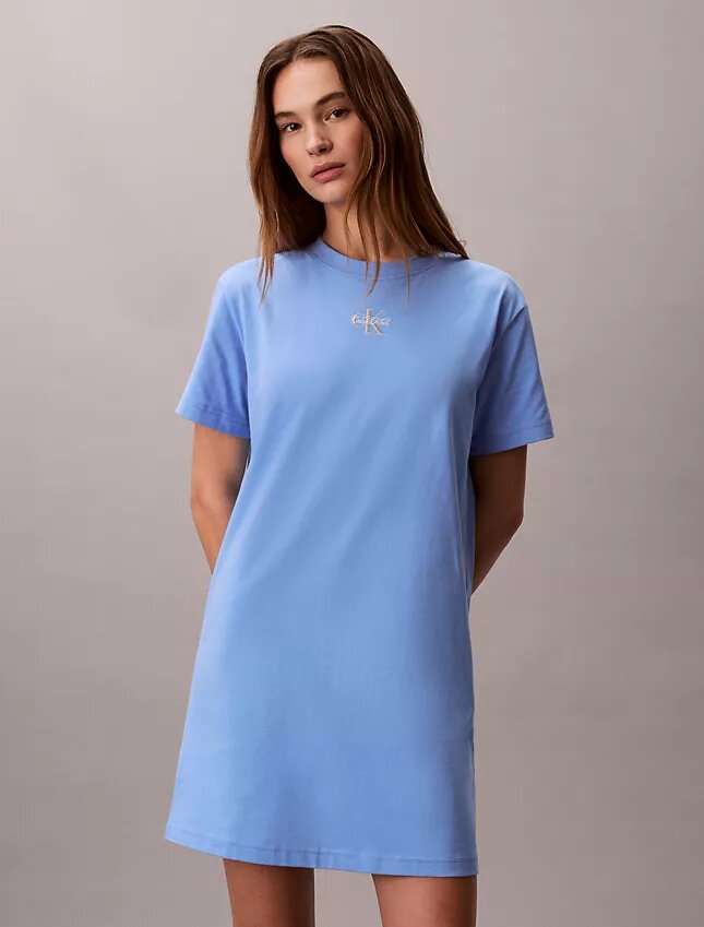 Μίνι φορέμα T-shirt Monologo Μίνι φορέμα T-shirt Monologo
