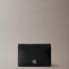Μίνιμαλ θήκη καρτών με πτερύγιο Monogram