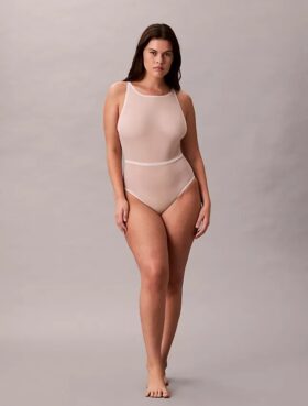 Μινιμαλιστικό Shapewear κορμάκι από πλέγμα