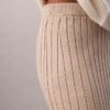 Μίντι φούστα από βαμβακερό ύφασμα με ραβδώσεις Μίντι φούστα από βαμβακερό ύφασμα με ραβδώσεις