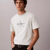Monogram T-shirt με ρίγες και μονόγραμμα Monogram T-shirt με ρίγες και μονόγραμμα