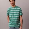 Monogram T-shirt με ρίγες και μονόγραμμα