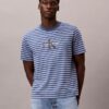 Monogram T-shirt με ρίγες και μονόγραμμα Monogram T-shirt με ρίγες και μονόγραμμα