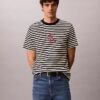Monogram T-shirt με ρίγες και μονόγραμμα Monogram T-shirt με ρίγες και μονόγραμμα