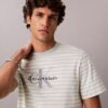 Monogram T-shirt με ρίγες και μονόγραμμα Monogram T-shirt με ρίγες και μονόγραμμα