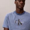 Monogram T-shirt με ρίγες και μονόγραμμα Monogram T-shirt με ρίγες και μονόγραμμα
