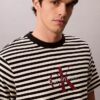 Monogram T-shirt με ρίγες και μονόγραμμα Monogram T-shirt με ρίγες και μονόγραμμα