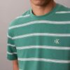 Monogram T-shirt με ρίγες και μονόγραμμα