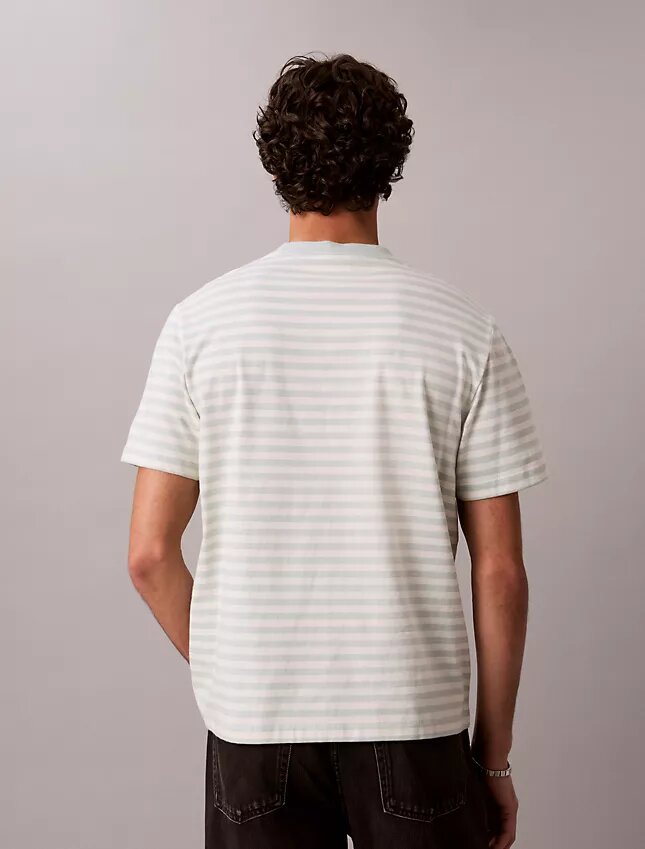 Monogram T-shirt με ρίγες και μονόγραμμα Monogram T-shirt με ρίγες και μονόγραμμα