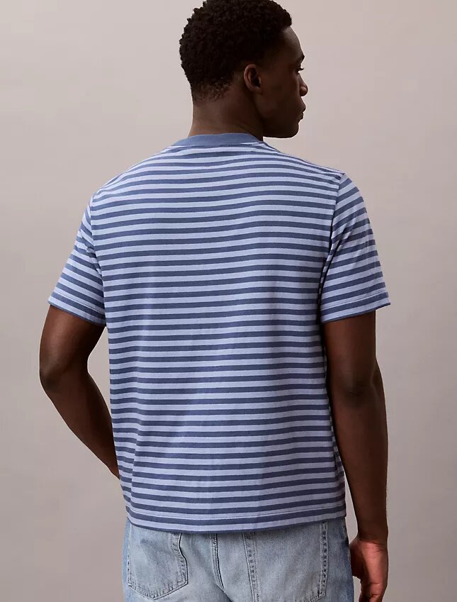 Monogram T-shirt με ρίγες και μονόγραμμα Monogram T-shirt με ρίγες και μονόγραμμα