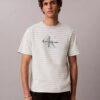 Monogram T-shirt με ρίγες και μονόγραμμα Monogram T-shirt με ρίγες και μονόγραμμα
