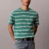 Monogram T-shirt με ρίγες και μονόγραμμα