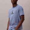 Monogram T-shirt με ρίγες και μονόγραμμα Monogram T-shirt με ρίγες και μονόγραμμα