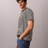 Monogram T-shirt με ρίγες και μονόγραμμα Monogram T-shirt με ρίγες και μονόγραμμα