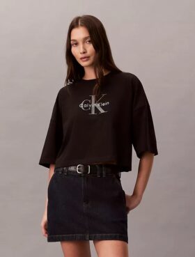 Monologo Κοντό T-shirt με τετράγωνο σιλουέτα