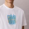 Μοντέρνο μπλουζάκι με γραφικό λογότυπο Calvin Klein