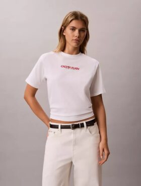 Μπλούζα με γραφικό λογότυπο Calvin Klein