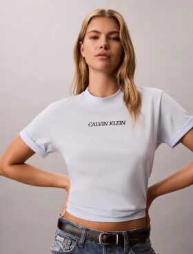 Μπλούζα με γραφικό λογότυπο Calvin Klein