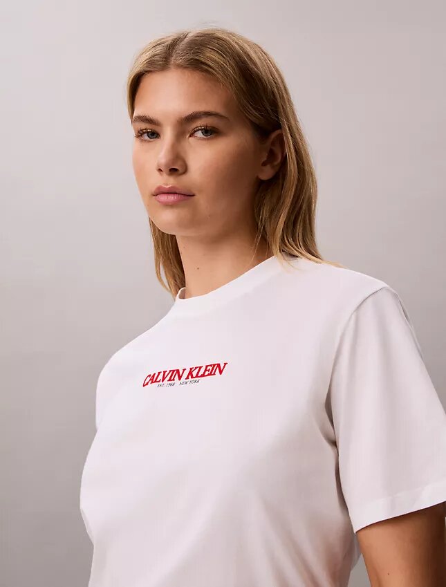 Μπλούζα με γραφικό λογότυπο Calvin Klein Μπλούζα με γραφικό λογότυπο Calvin Klein