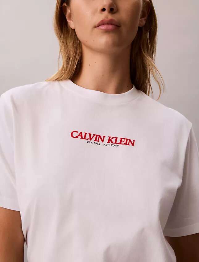 Μπλούζα με γραφικό λογότυπο Calvin Klein Μπλούζα με γραφικό λογότυπο Calvin Klein