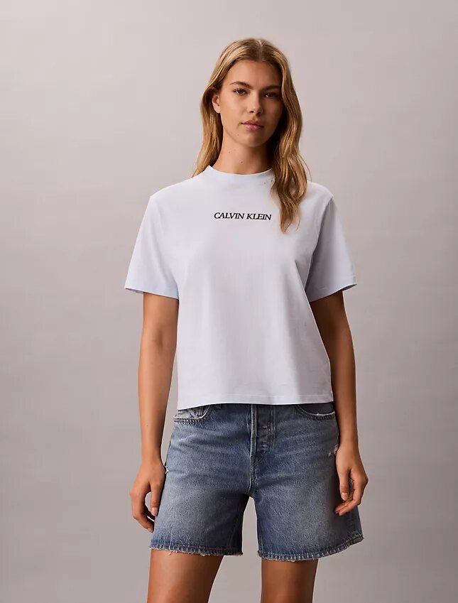 Μπλούζα με γραφικό λογότυπο Calvin Klein Μπλούζα με γραφικό λογότυπο Calvin Klein