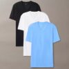 Μπλούζα με V λαιμόκοψη από Cotton Stretch μείγμα βαμβακιού, σε συσκευασία 3 τεμαχίων Μπλούζα με V λαιμόκοψη από Cotton Stretch μείγμα βαμβακιού, σε συσκευασία 3 τεμαχίων