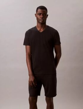 Μπλούζα με V λαιμόκοψη από Cotton Stretch μείγμα βαμβακιού, σε συσκευασία 3 τεμαχίων