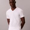 Μπλούζα με V λαιμόκοψη από Cotton Stretch μείγμα βαμβακιού, σε συσκευασία 3 τεμαχίων Μπλούζα με V λαιμόκοψη από Cotton Stretch μείγμα βαμβακιού, σε συσκευασία 3 τεμαχίων