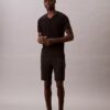 Μπλούζα με V λαιμόκοψη από Cotton Stretch μείγμα βαμβακιού, σε συσκευασία 3 τεμαχίων