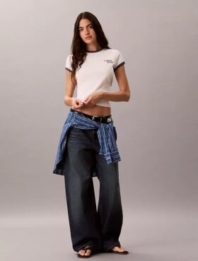 Μπλούζα Slim Ringer με λογότυπο 1989