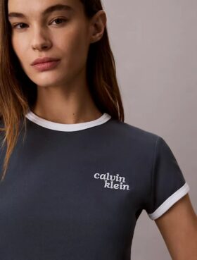 Μπλούζα Slim Ringer με λογότυπο 1989