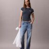 Μπλούζα Slim Ringer με λογότυπο 1989