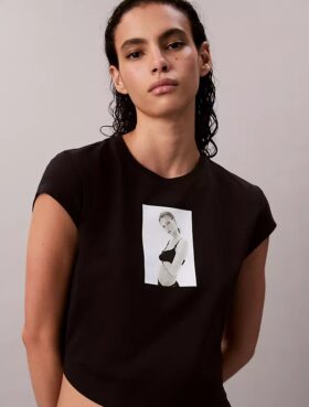 Μπλουζάκι με γραφικό Kate Moss Μπλουζάκι με γραφικό Kate Moss