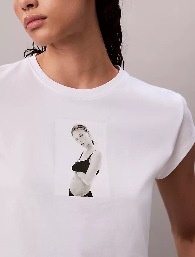 Μπλουζάκι με γραφικό Kate Moss Μπλουζάκι με γραφικό Kate Moss
