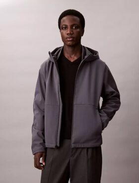 Μπουφάν Softshell με κουκούλα και φερμουάρ Μπουφάν Softshell με κουκούλα και φερμουάρ