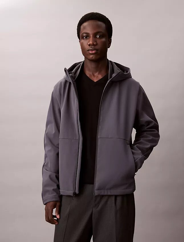 Μπουφάν Softshell με κουκούλα και φερμουάρ Μπουφάν Softshell με κουκούλα και φερμουάρ