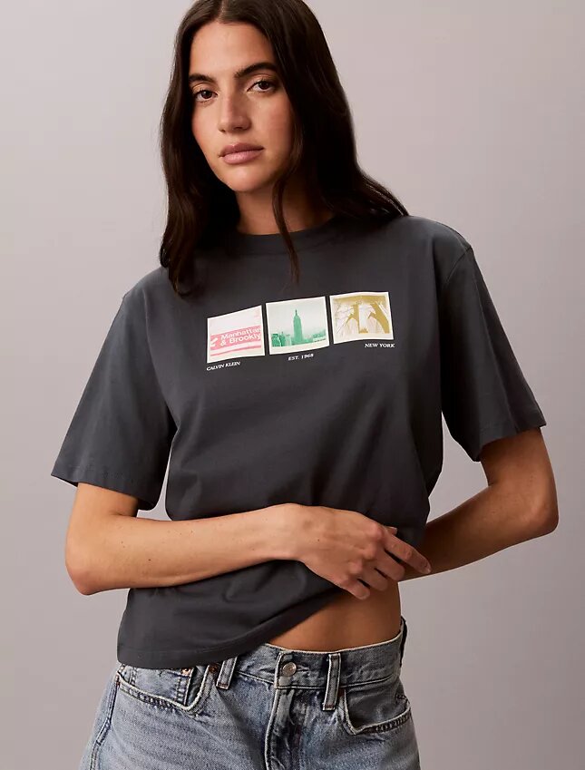 Nyc Photostrip Graphic Boxy T-Shirt Nyc Photostrip Graphic Boxy T-Shirt