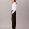 Παντελόνι Barrel από Cotton Stretch τβίλ Παντελόνι Barrel από Cotton Stretch τβίλ