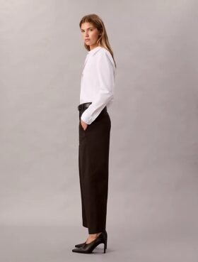 Παντελόνι Barrel από Cotton Stretch τβίλ