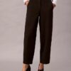 Παντελόνι Barrel από Cotton Stretch τβίλ Παντελόνι Barrel από Cotton Stretch τβίλ