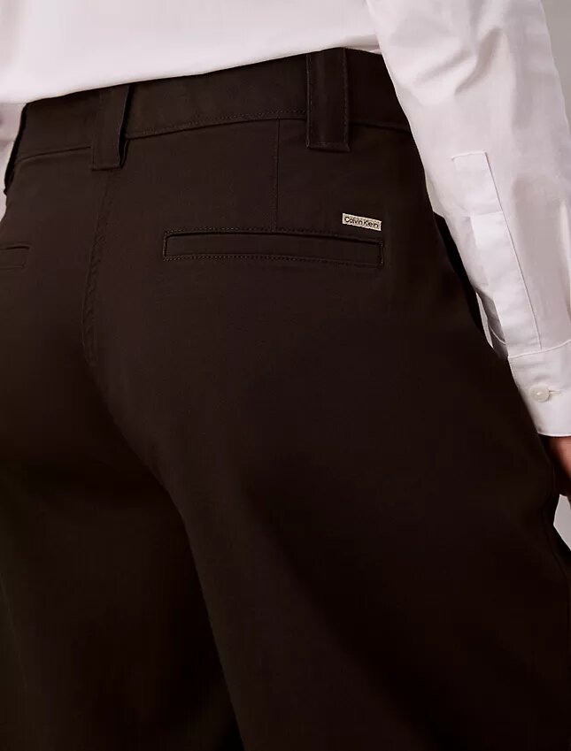 Παντελόνι Barrel από Cotton Stretch τβίλ Παντελόνι Barrel από Cotton Stretch τβίλ