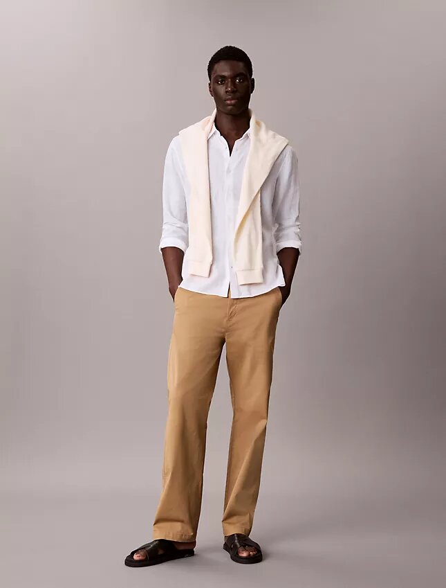 Παντελόνι Chino από Cotton Stretch 90s Straight Παντελόνι Chino από Cotton Stretch 90s Straight