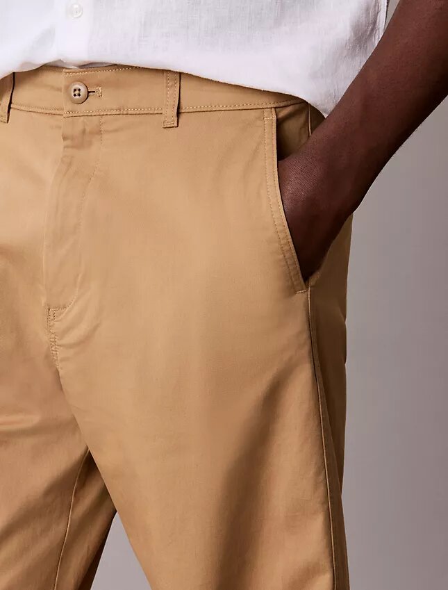 Παντελόνι Chino από Cotton Stretch 90s Straight Παντελόνι Chino από Cotton Stretch 90s Straight