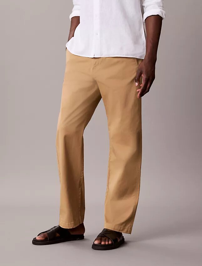 Παντελόνι Chino από Cotton Stretch 90s Straight Παντελόνι Chino από Cotton Stretch 90s Straight