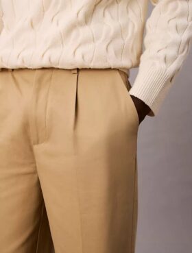 Παντελόνι Chino με ίσια πτυχές 90s Straight