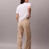 Παντελόνια Cargo από μαλακό twill