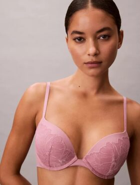 Perfectly Fit Push-Up Plunge Bra με δαντέλα που εφαρμόζει τέλεια